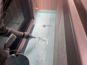 杉並店ウレタン防水 上塗り